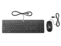 HP Slim USB Keyboard and Mouse, top view