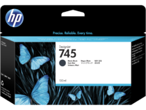 HP 745 130-ml DesignJet Matte Black Ink Cartridge
