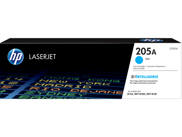 HP LaserJet Print Cartridge, 205A, Cyan