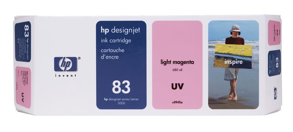 HP 83 680-ml Light Magenta UV Ink Cartridge