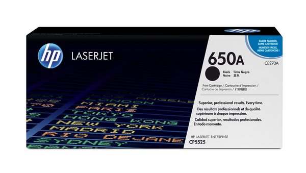 HP 650A Black LaserJet Print Cartridge