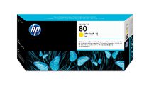 HP 80 Yellow Printhead and Printhead Cleaner