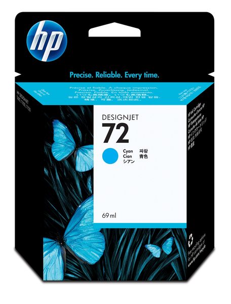HP 72 69-ml Cyan Ink Cartridge