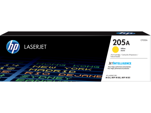 HP LaserJet Print Cartridge, 205A, Yellow