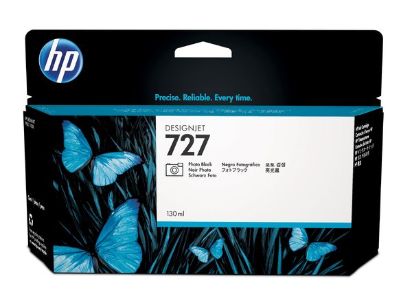HP 727 130-ml Photo Black Designjet Ink Cartridge