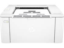 HP LaserJet Pro M102a, Center, Front, with output