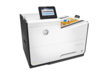 HP PageWide Enterprise Color 556dn printer, PageWide Technology, automatic duplexing, right view