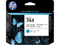 HP 744 Photo Black/Cyan DesignJet Printhead