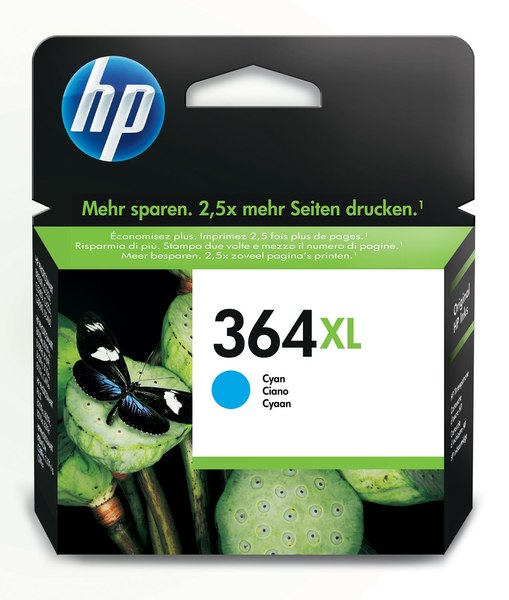 HP 364XL Cyan Photosmart Ink Cartridge
