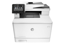 HP Color LaserJet Pro M477fnw Printer, center facing