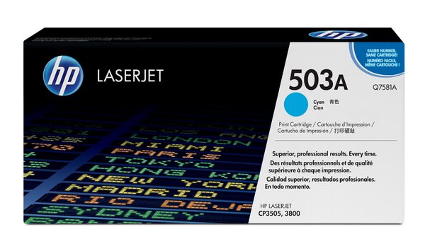 HP Color LaserJet Q7581A Cyan Print Cartridge
