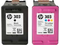 HP Ink Cartridge 303 Setup Tri-color and Black