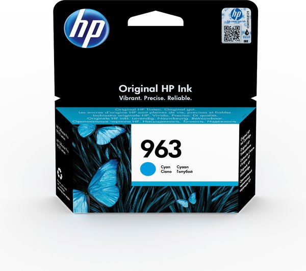 HP 963 Cyan Original Ink Cartridge - #BGX - EMEA
