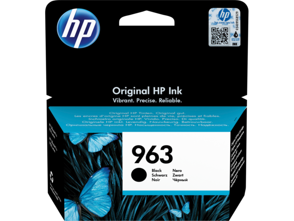 HP 963 Black Original Ink Cartridge - #BGX - EMEA