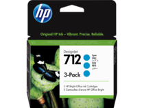 HP 712 3x29ml Cyan DesignJet Ink Cartridge WW