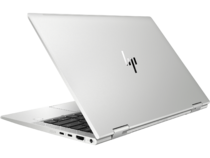 HP EliteBook x360 830 G8 (13, Natural Silver, nonODD, FPR) Rear Left Facing